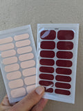 SOLID NAIL WRAP SET (these 2 sets @R120)