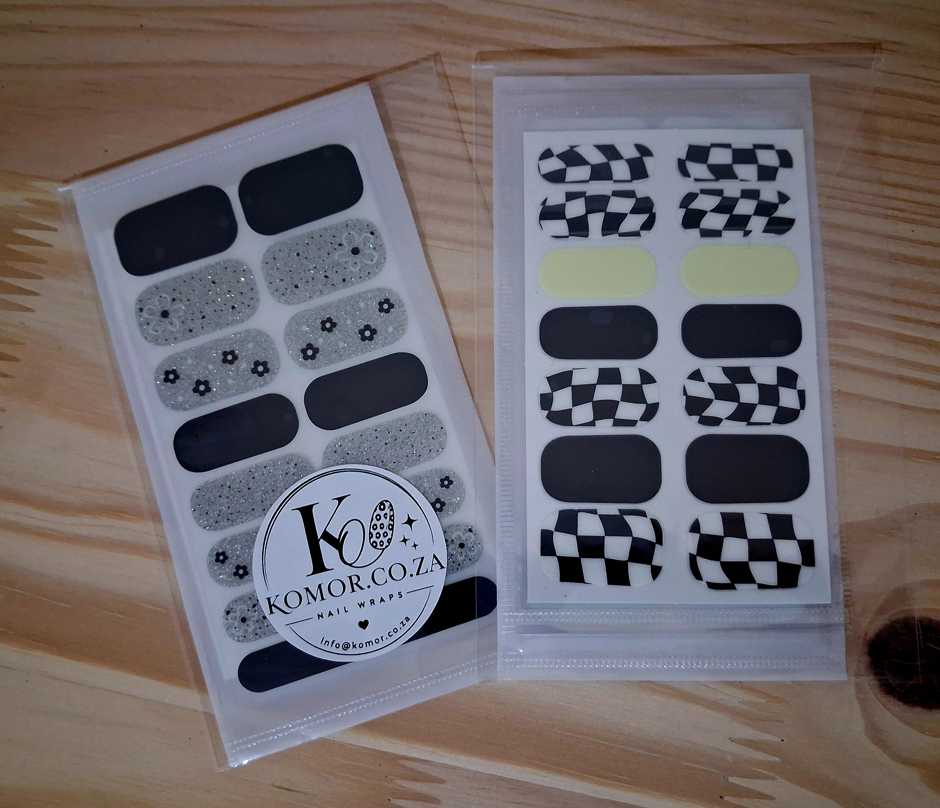 RACER NAIL WRAPS (these 2 sets for R120)