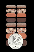 Nail wrap set Brown