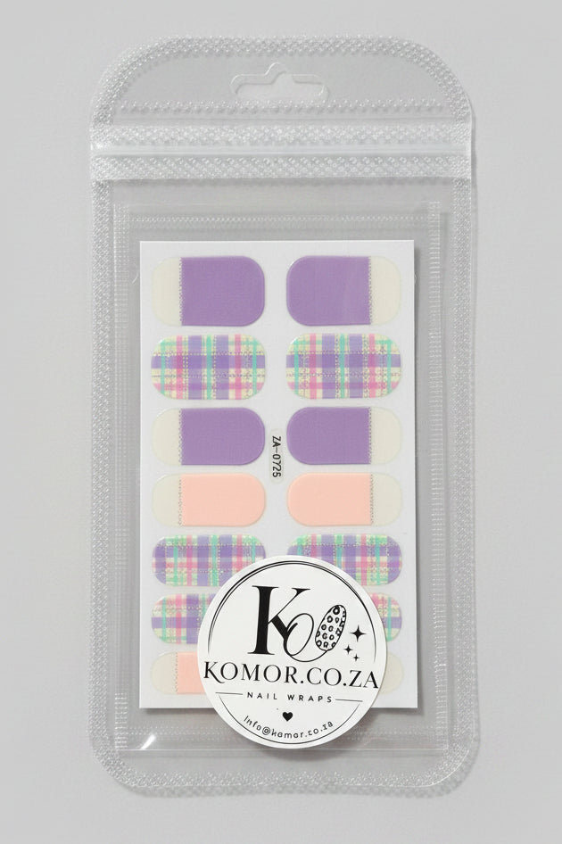 Nail wrap set Pastel mess