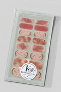 Nail wrap set Pink nude smudge